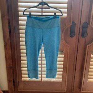 Prana Tori Capri Leggings, Light Blue; mid…